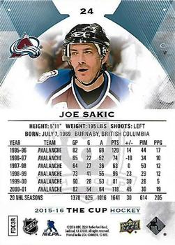 2015-16 Upper Deck The Cup #24 Joe Sakic Back