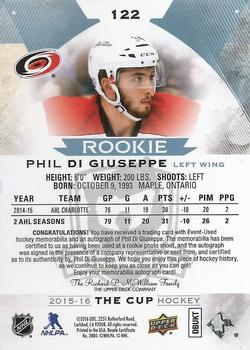 2015-16 Upper Deck The Cup #122 Phil Di Giuseppe Back