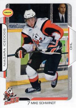 2009-10 Extreme Niagara Ice Dogs (OHL) #4 Mike Schwindt Front