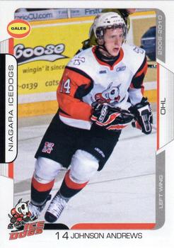 2009-10 Extreme Niagara Ice Dogs (OHL) #10 Johnson Andrews Front