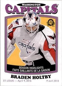 2016-17 O-Pee-Chee - Retro Blank Back #NNO Braden Holtby Front