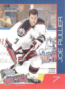 2005-06 Brigham's Ice Cream Hartford Wolf Pack (AHL) Kid's Club #NNO Joe Rullier Front
