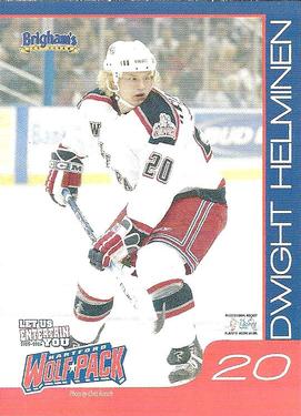 2005-06 Brigham's Ice Cream Hartford Wolf Pack (AHL) Kid's Club #NNO Dwight Helminen Front