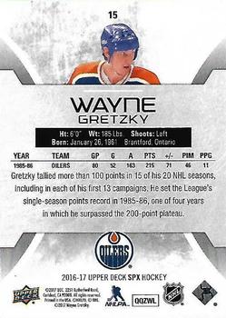 2016-17 SPx #15 Wayne Gretzky Back