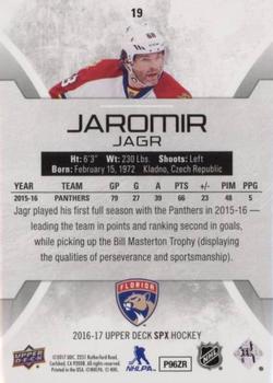 2016-17 SPx #19 Jaromir Jagr Back