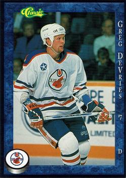 1994-95 Classic Cape Breton Oilers (AHL) #NNO Greg de Vries Front