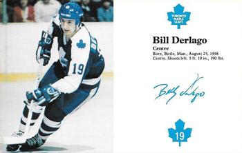 1980-81 Toronto Maple Leafs #NNO Bill Derlago Front