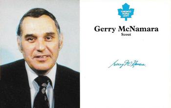 1980-81 Toronto Maple Leafs #NNO Gerry McNamara Front