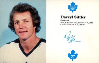 1980-81 Toronto Maple Leafs #NNO Darryl Sittler Front