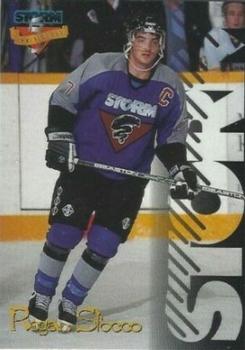 1995-96 Guelph Storm (OHL) 5th Anniversary #19 Regan Stocco Front