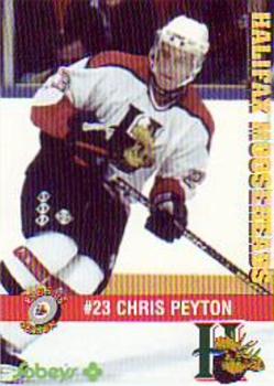 1995-96 Halifax Mooseheads (QMJHL) #8 Chris Peyton Front