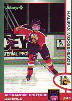 1997-98 Halifax Mooseheads (QMJHL) Second Edition #5 Alexandre Couture Front
