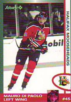 1997-98 Halifax Mooseheads (QMJHL) Second Edition #6 Mauro DiPaolo Front