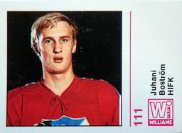 1971-72 Williams Jaakiekko (Finnish) #111 Juhani Boström Front
