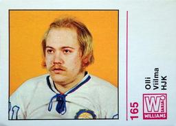 1971-72 Williams Jaakiekko (Finnish) #165 Olli Viilma Front