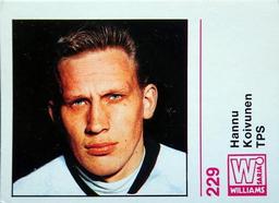1971-72 Williams Jaakiekko (Finnish) #229 Hannu Koivunen Front