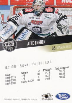 2010-11 Cardset Finland - Promo Cards #NNO Atte Engren Back