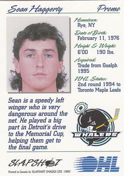 1995-96 Slapshot OHL - Promos #NNO Sean Haggerty Back