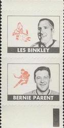 1969-70 Topps - All-Star Stamp Pairs #NNO Les Binkley / Bernie Parent Front