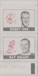 1969-70 Topps - All-Star Stamp Pairs #NNO Bobby Orr / Ray Cullen Front