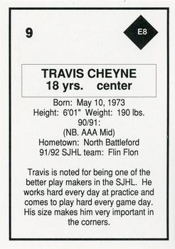 1991-92 Air Canada/Old Dutch SJHL #E8 Travis Cheyne Back