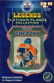 2007 Edmonton Oilers Legends Platinum Plaque Collection #NNO Wayne Gretzky Front