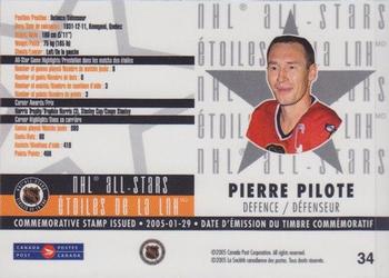 2005 Pacific Canada Post NHL All-Stars #34 Pierre Pilote Back