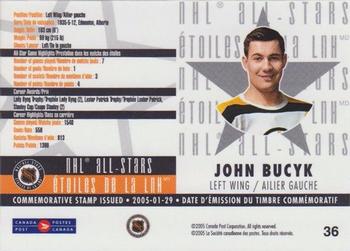 2005 Pacific Canada Post NHL All-Stars #36 John Bucyk Back