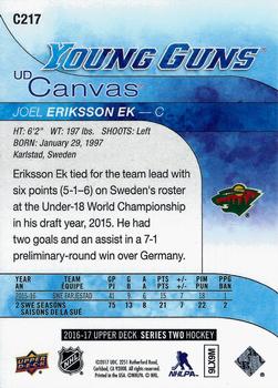 2016-17 Upper Deck - UD Canvas #C217 Joel Eriksson Ek Back