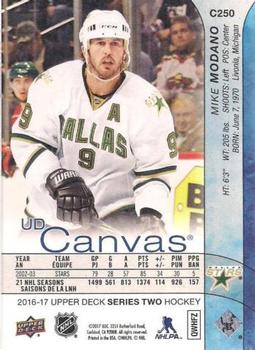 2016-17 Upper Deck - UD Canvas #C250 Mike Modano Back