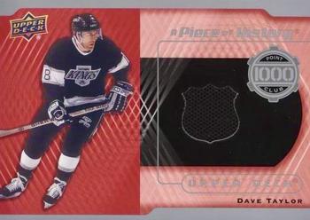2016-17 Upper Deck - A Piece of History 1,000 Point Club #PC-DC Dave Taylor Front