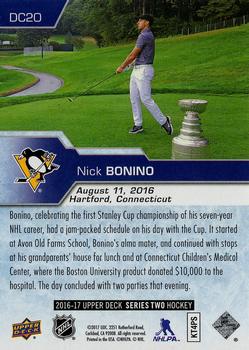 2016-17 Upper Deck - Day with The Cup #DC-20 Nick Bonino Back
