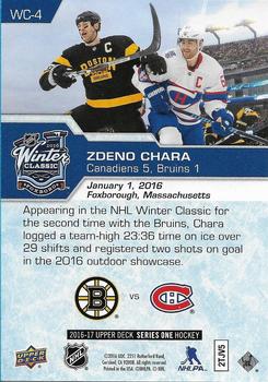 2016-17 Upper Deck - NHL Winter Classic Jumbo #WC-4 Zdeno Chara Back