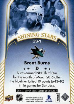 2016-17 Upper Deck - Shining Stars #SS-1 Brent Burns Back