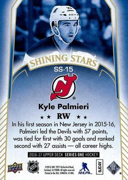 2016-17 Upper Deck - Shining Stars #SS-15 Kyle Palmieri Back