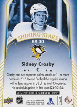 2016-17 Upper Deck - Shining Stars #SS-30 Sidney Crosby Back