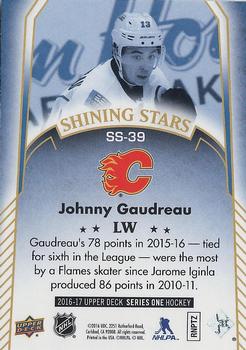 2016-17 Upper Deck - Shining Stars #SS-39 Johnny Gaudreau Back