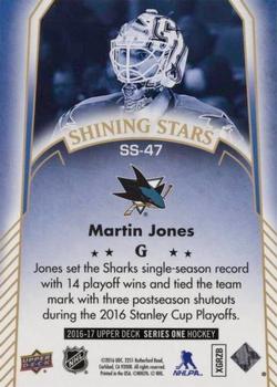 2016-17 Upper Deck - Shining Stars #SS-47 Martin Jones Back