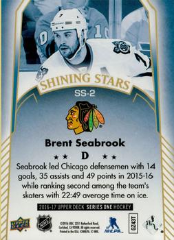 2016-17 Upper Deck - Shining Stars Blue #SS-2 Brent Seabrook Back