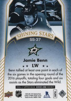 2016-17 Upper Deck - Shining Stars Blue #SS-37 Jamie Benn Back