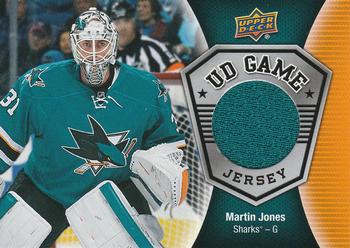 2016-17 Upper Deck - UD Game Jerseys #GJ-MJ Martin Jones Front