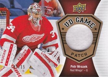 2016-17 Upper Deck - UD Game Patches #GJ-PM Petr Mrazek Front