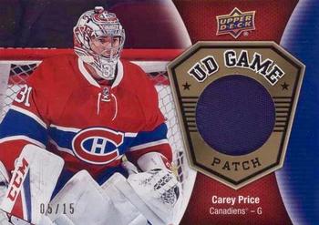 2016-17 Upper Deck - UD Game Patches #GJ-CP Carey Price Front