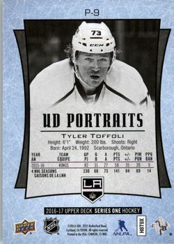 2016-17 Upper Deck - UD Portraits #P-9 Tyler Toffoli Back