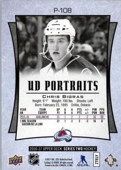 2016-17 Upper Deck - UD Portraits #P-108 Chris Bigras Back