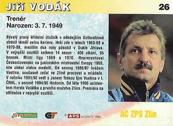 1996-97 APS Extraliga (Czech) #26 Jiri Vodak Back