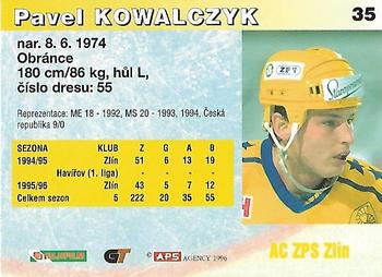 1996-97 APS Extraliga (Czech) #35 Pavel Kowalczyk Back