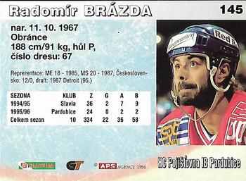 1996-97 APS Extraliga (Czech) #145 Radomir Brazda Back