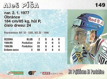 1996-97 APS Extraliga (Czech) #149 Ales Pisa Back