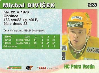 1996-97 APS Extraliga (Czech) #223 Michal Divisek Back